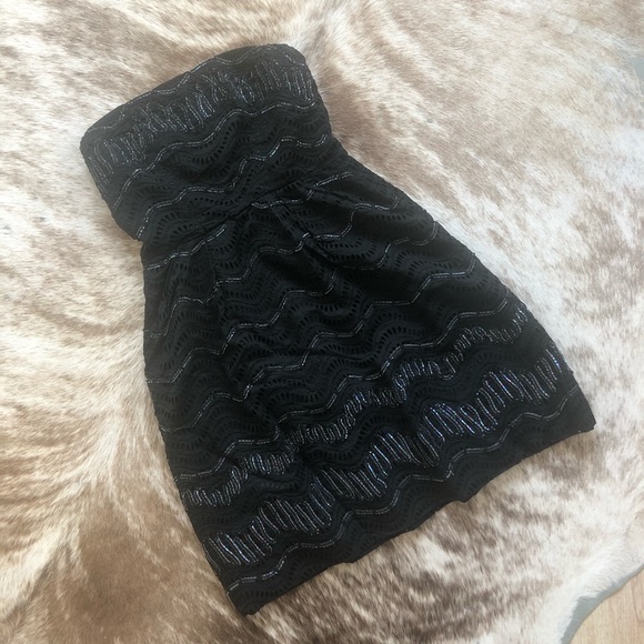 Vintage Italian Strapless Dress - Picture 2 of 7